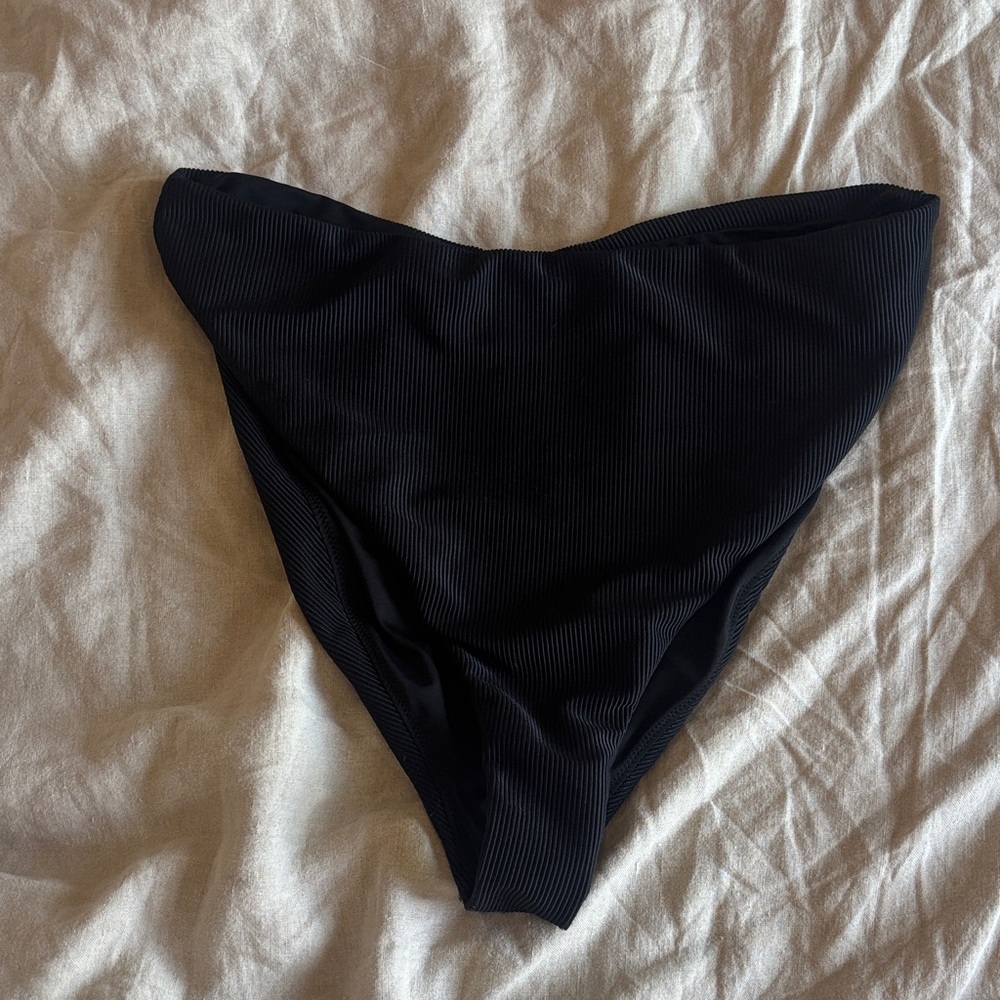 Good American High Waist Ribbed Bottoms